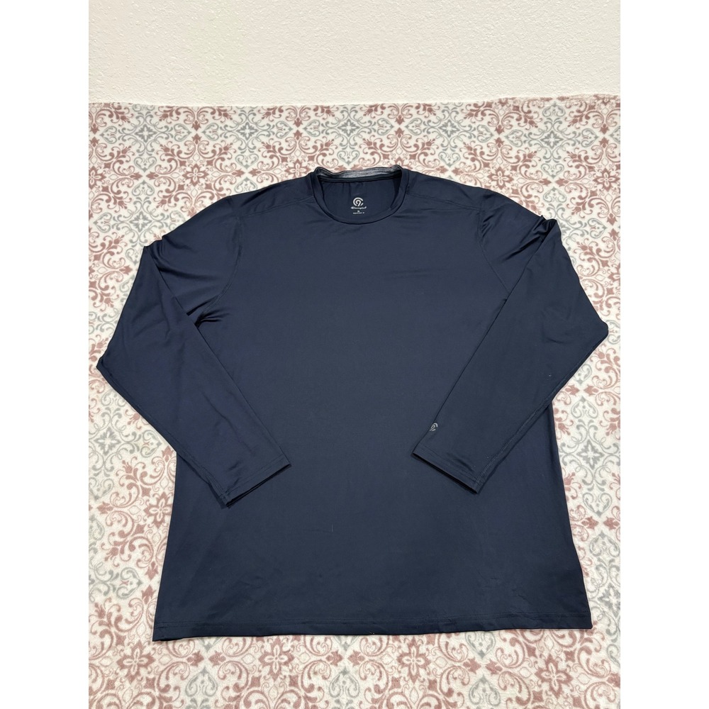 Champion C9 Mens XL Navy Blue Long Sleeve Performance Athletic Shirt Crew Neck